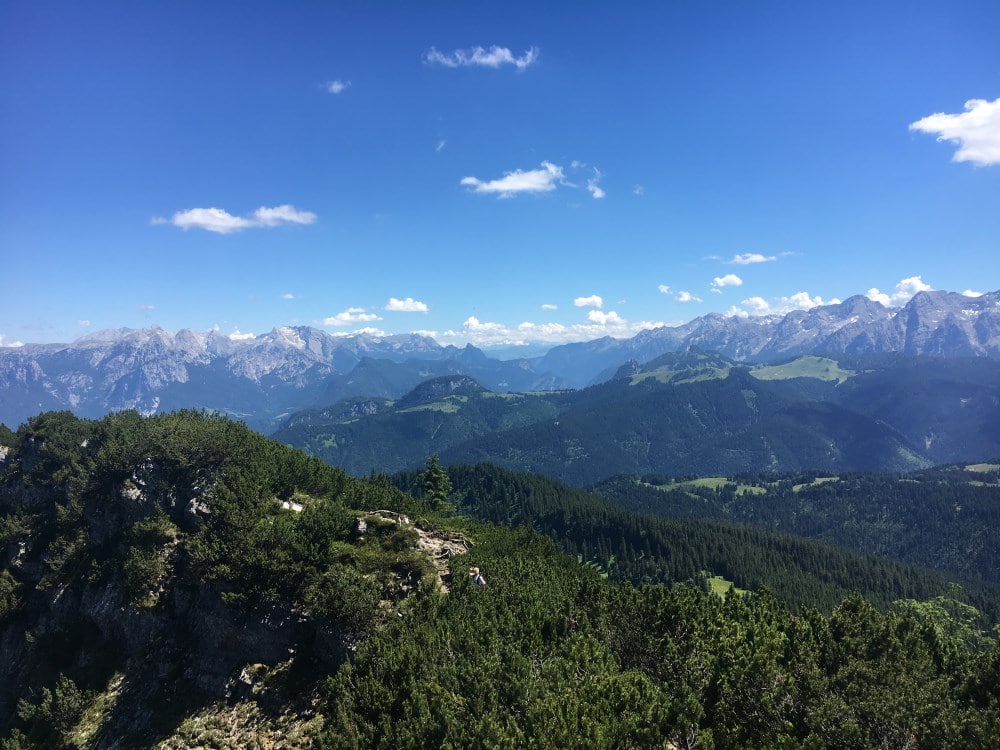 Blick über die Chiemgauer Alpen