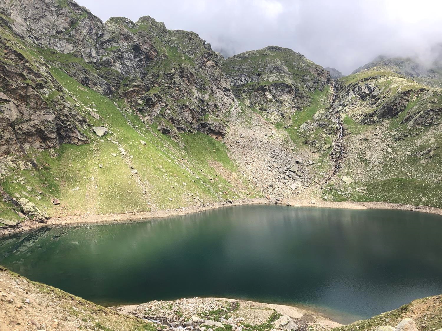 Grünsee auf meiner Rundwanderung Spronser Seen